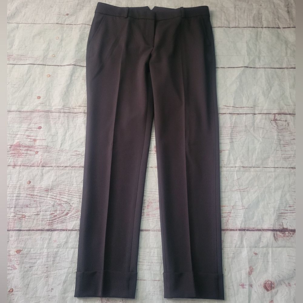 Peserico Sign Wool Blend Cuffed Trousers Size 10